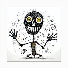 Skeleton Canvas Print