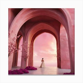 Pink Archway 5 Canvas Print