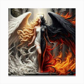 Angel And Demon Canvas Print