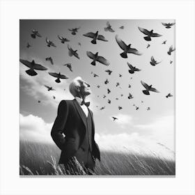 Pigeons Canvas Print