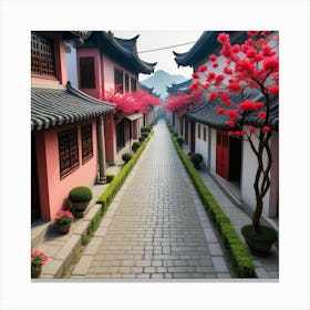 Callecita Barrio Chino Canvas Print