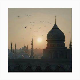 Islamic City Canvas Print