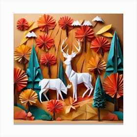 Origami Art Canvas Print