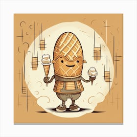 Ice Cream Man 3 Canvas Print