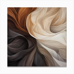 AI Cocoa Whispered Symphony Canvas Print