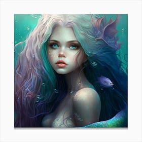 Pretty Mermaid 0 Canvas Print