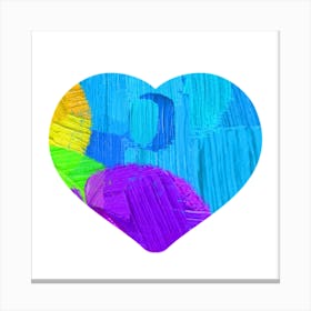 Rainbow Heart Canvas Print