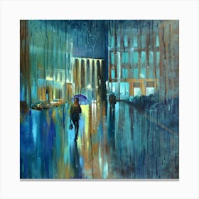 Nasse Stra�e Canvas Print