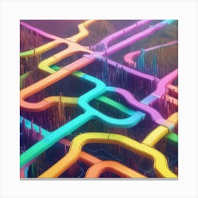 Futuristic Cityscape 2 Canvas Print