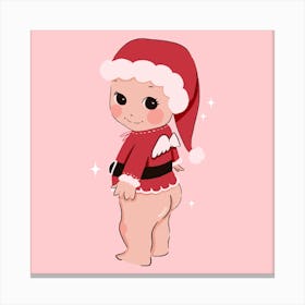 Santa Baby - Cute Kawaii Christmas 2 Canvas Print