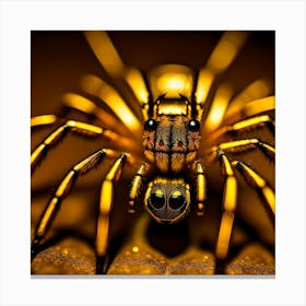 Golden Spider Canvas Print