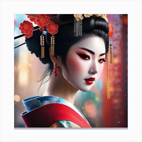 Geisha 161 Canvas Print