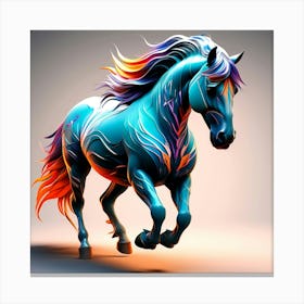 Creative Horse Beauty Illustration Nr Canvas Print