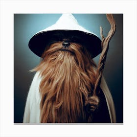 Chewbacca As Gandalf The White Canvas Print
