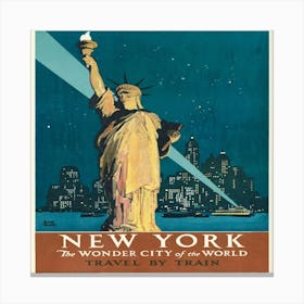 New York The Wonder City Of The World Canvas Print