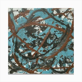 Abstract Painting inspired by Jackson Pollock 4 Canvas Print