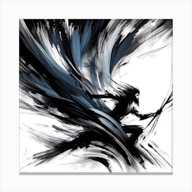 Black And White Painting Canvas Print