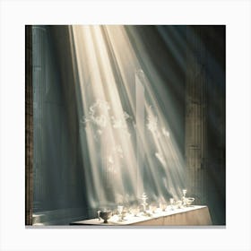 Table In The Church Canvas Print