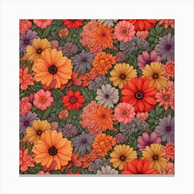 Floral Pattern 1 Canvas Print