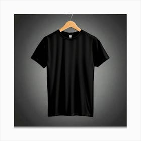 Black T - Shirt 6 Canvas Print