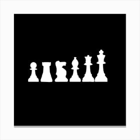 Chess Game Pieces Canvas Print