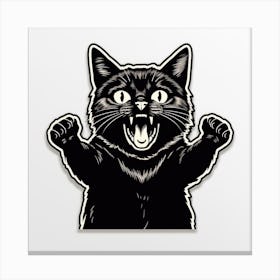 Black Cat 2 Canvas Print