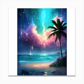 Starry Night Sky Canvas Print