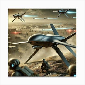 Aphraxis Drones Scouting Converted Canvas Print