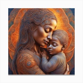 Mother And Child 7 Canvas Print