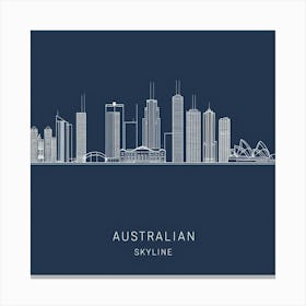 Australian Skyline 1 Canvas Print