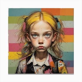 'The Girl With Yellow Hair' Canvas Print