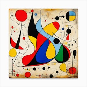 surrealist painting abstract Canvas Print