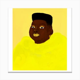 Yellow Portrait Canvas Print