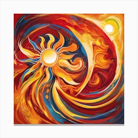 An Abstract Sun One Art 8 Canvas Print