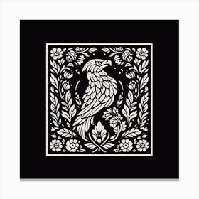 Crow art Canvas Print