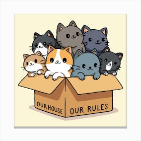 Our House Rules Canvas Print