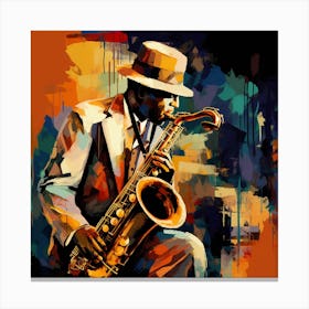 Jazz Musician 22 Canvas Print