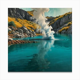 Geyser Lake 1 Canvas Print