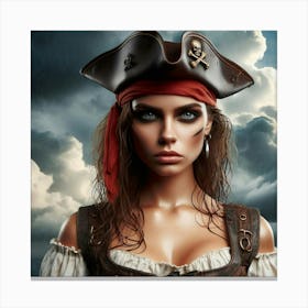 Pirate Girl 4 Canvas Print