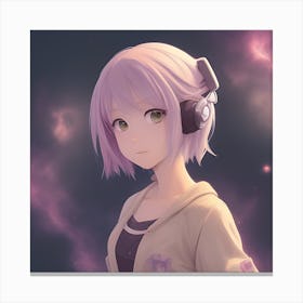 Anime Girl vs the world Canvas Print