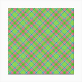 Plaid Fabric 172 Canvas Print