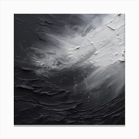 Mysterious Grey Unveiling Canvas Print