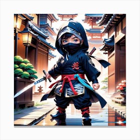 Ninja Boy Canvas Print