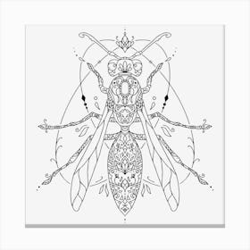 Mandala Insect 05 Canvas Print