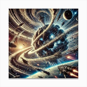 Gravitational Anomalies Converted Canvas Print