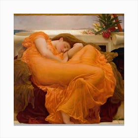Flaming June, Frederic Leighton Canvas Print