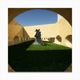 Courtyard Of The Museum Canvas Print