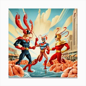 Superheroes Canvas Print