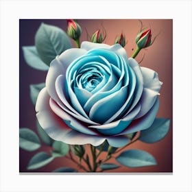 Blue Rose Canvas Print