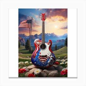 Red, White, and Blues 19 Canvas Print
